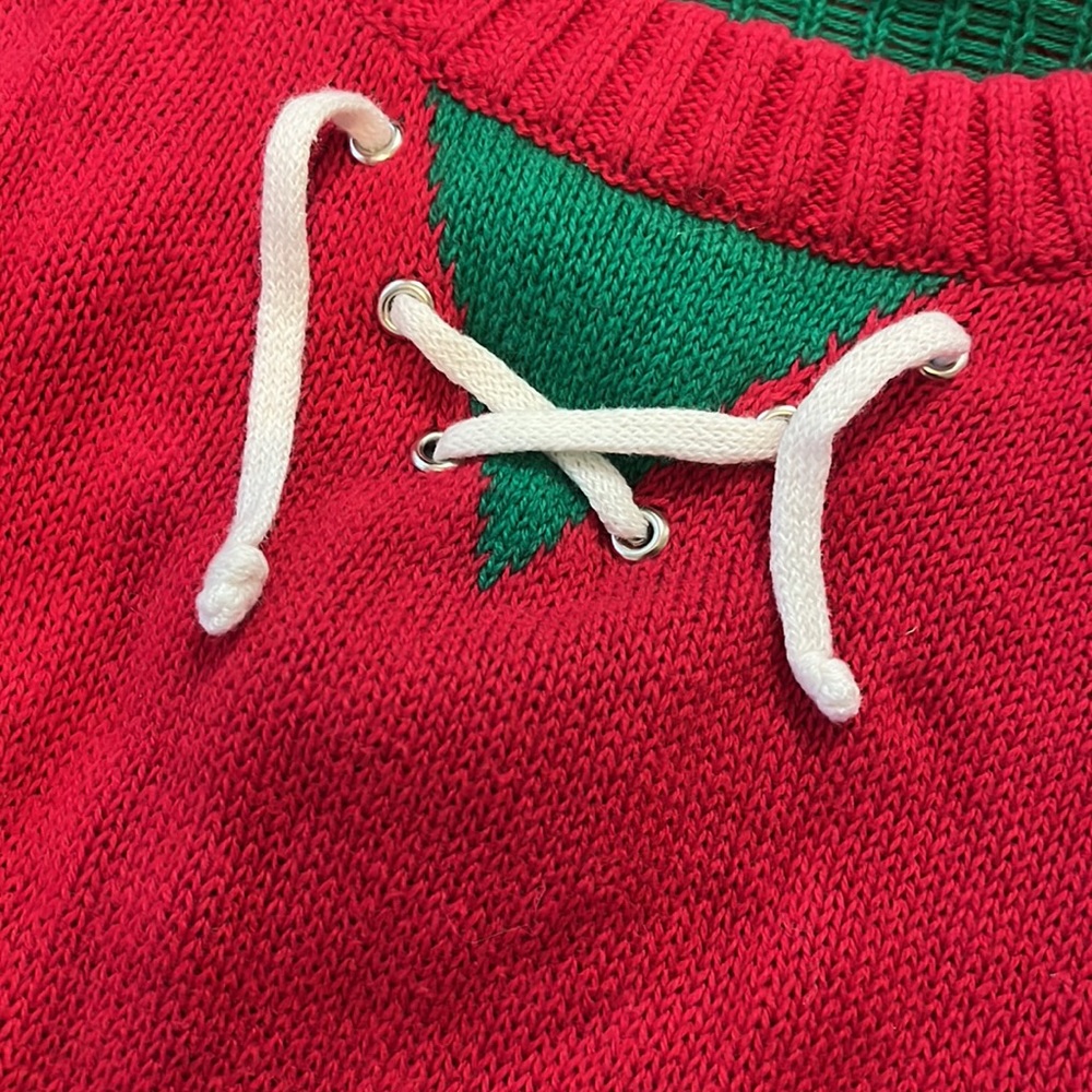 Rudolph Reindeer Vintage Christmas Sweater View 2